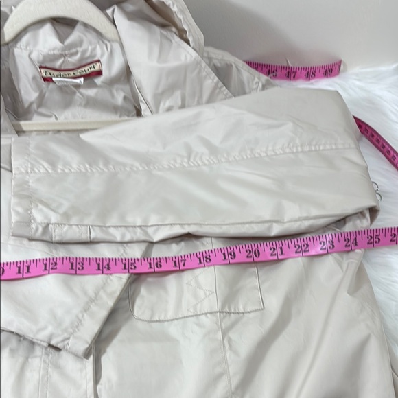 Women's Khaki Nylon Windbreaker Jacket - Picture 6 of 6